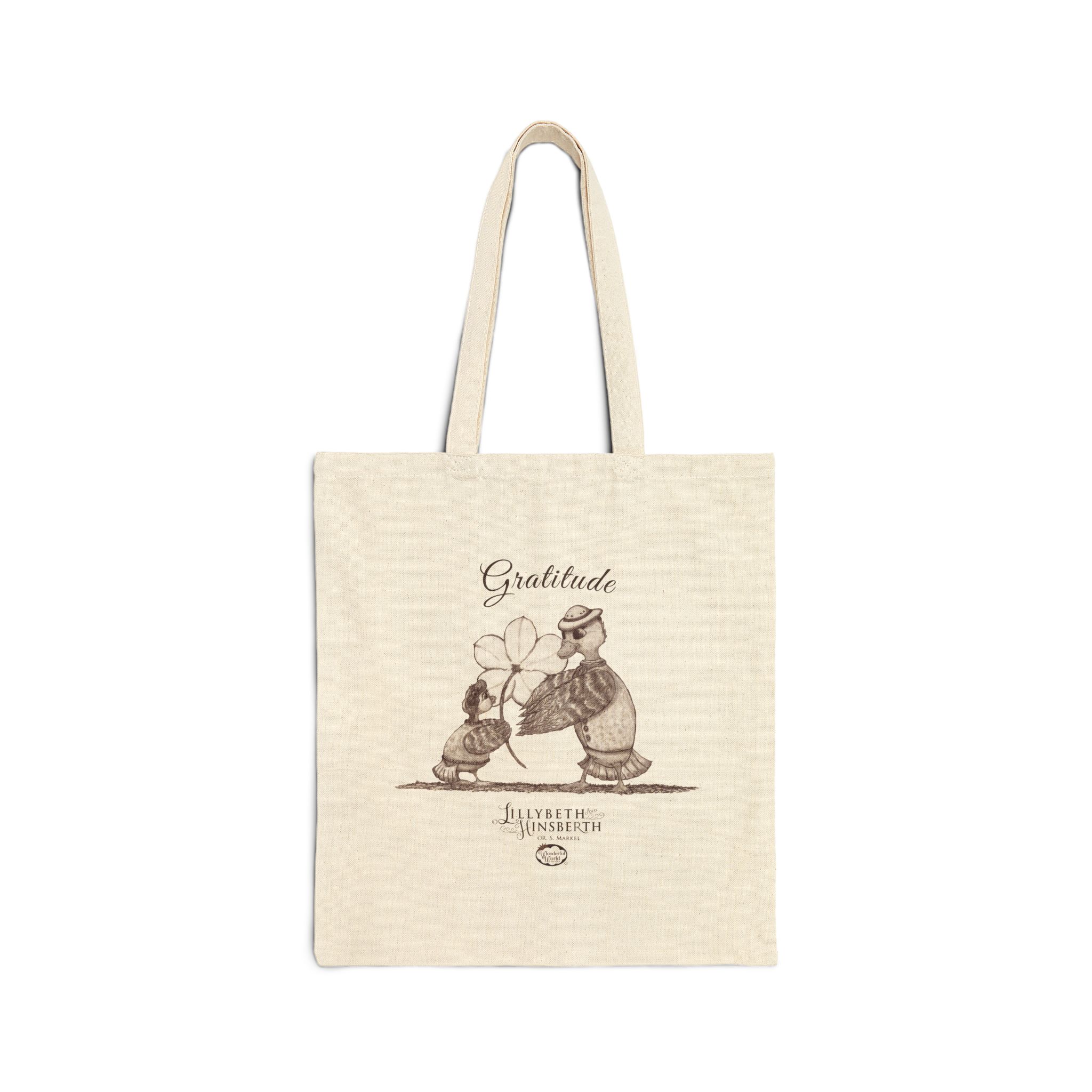 100% Cotton Canvas Tote (Gratitude)
