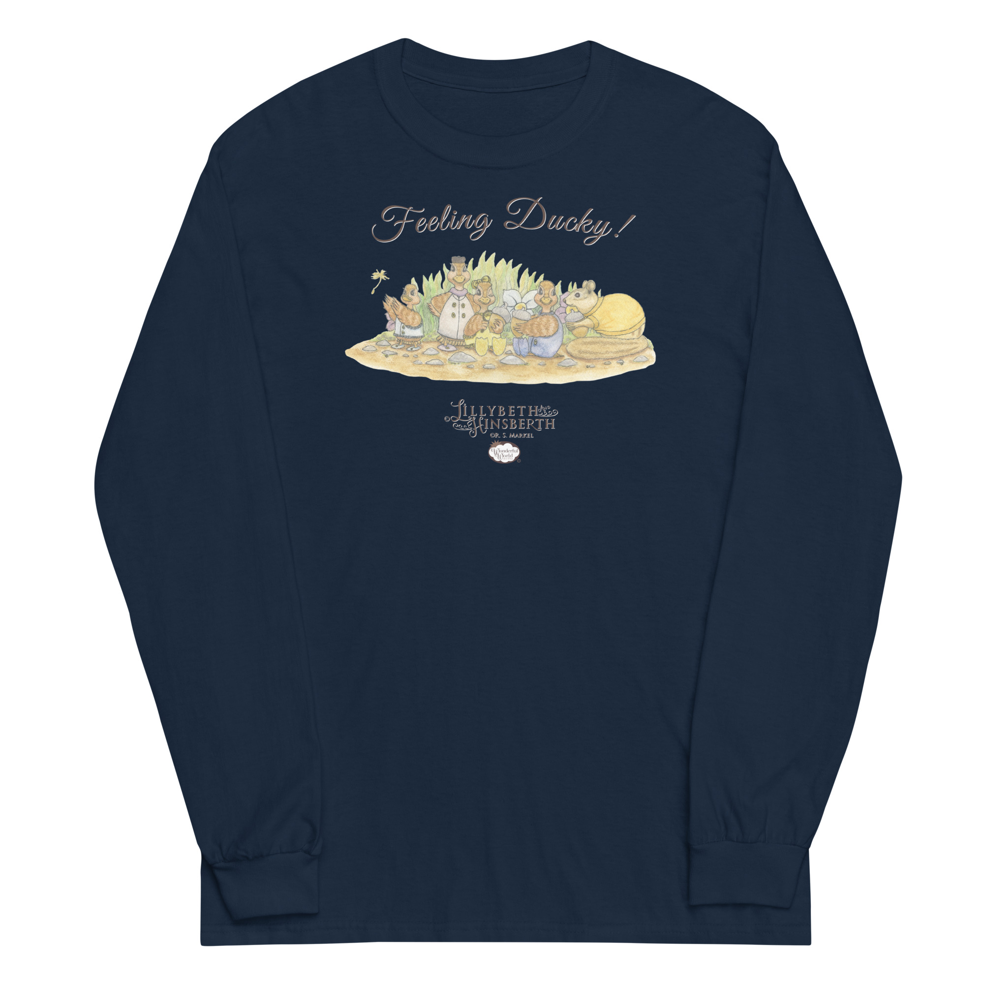 Adult Long Sleeve T-shirt (Feeling Ducky) - Image 2
