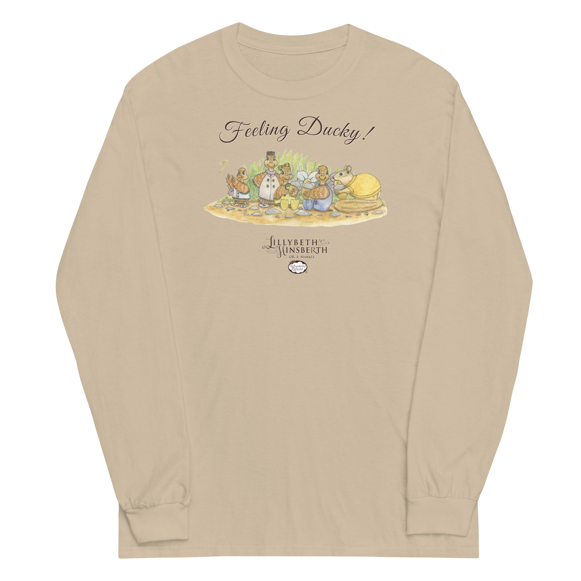 Adult Long Sleeve T-shirt (Feeling Ducky) - Image 6