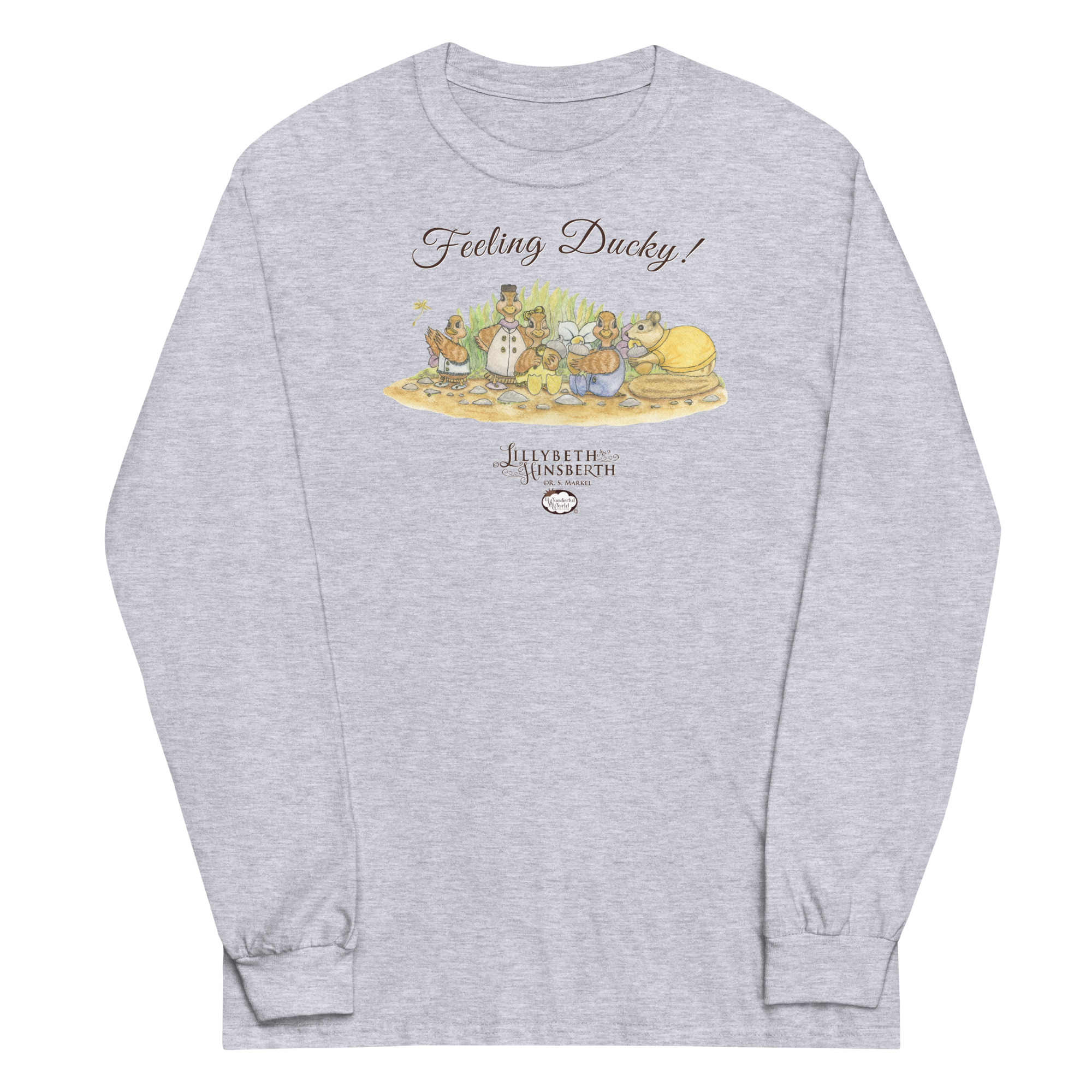 Adult Long Sleeve T-shirt (Feeling Ducky) - Image 4