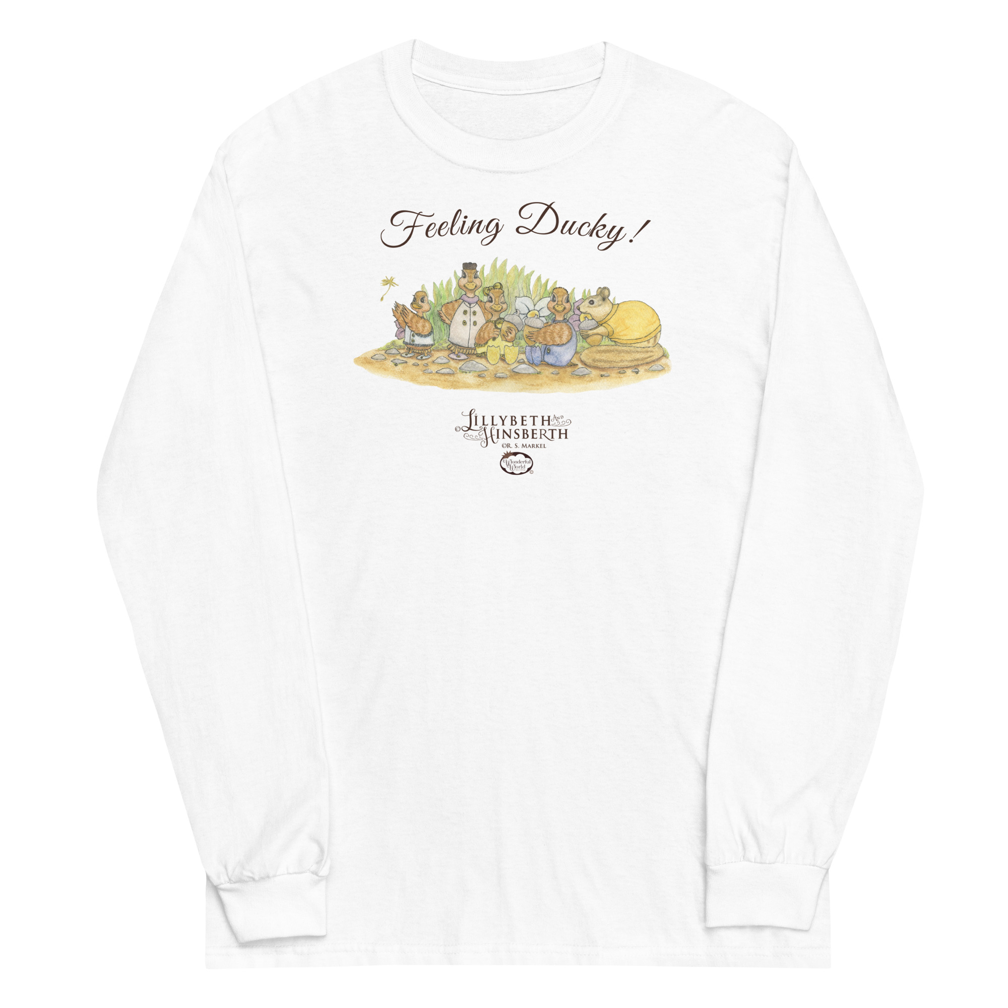 Adult Long Sleeve T-shirt (Feeling Ducky)