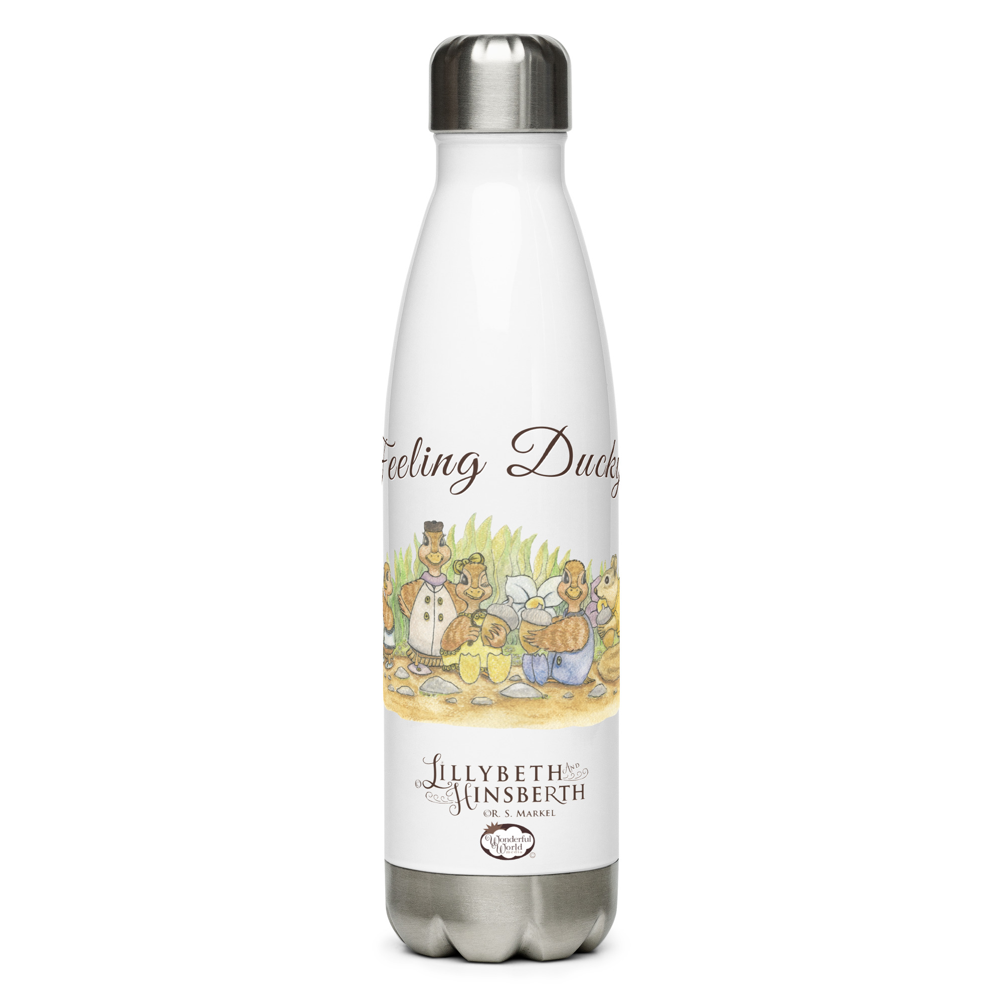 Stainless Steel Water Bottle (Feeling Ducky)