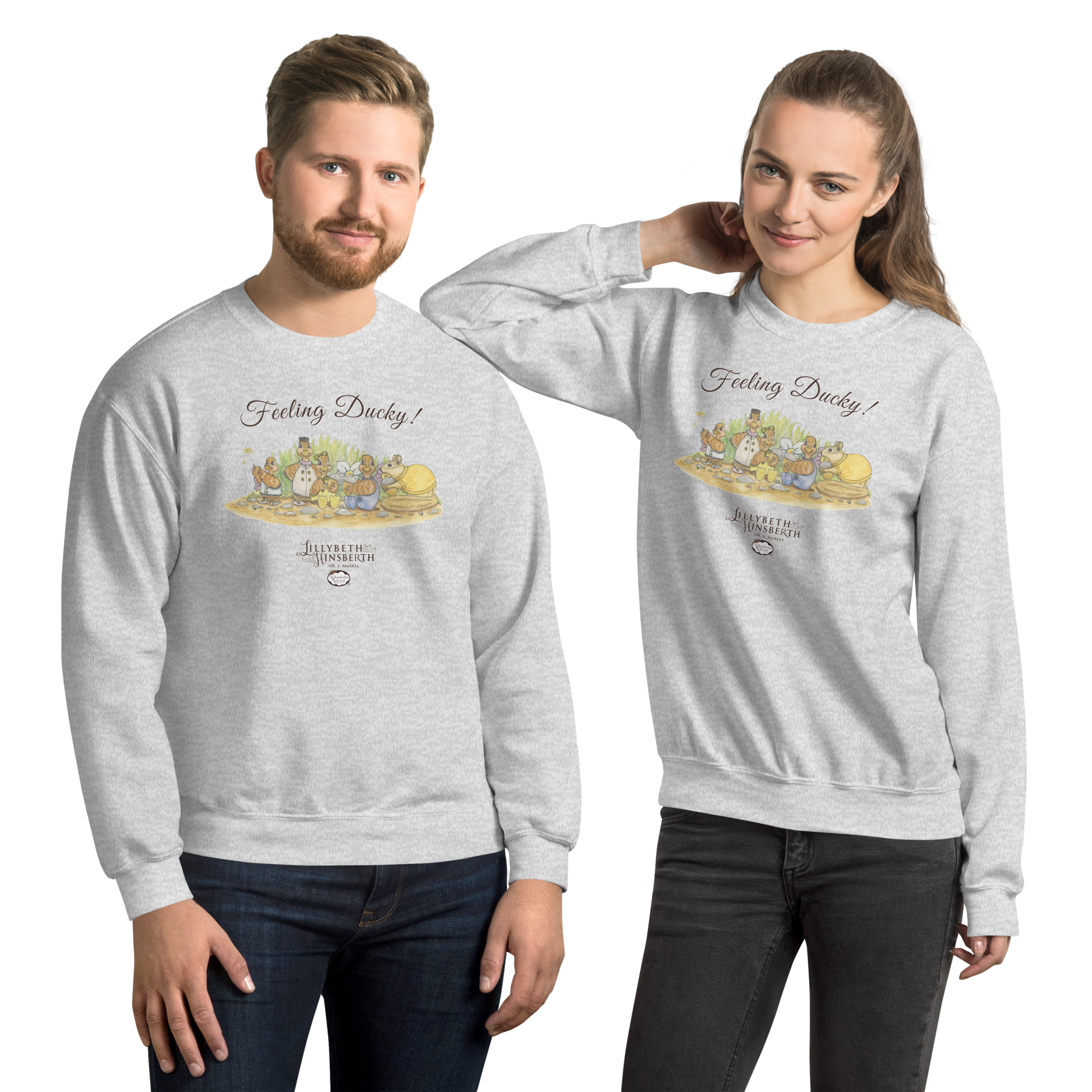 Adult Medium Weight Sweatshirt (Feeling Ducky) - Image 7