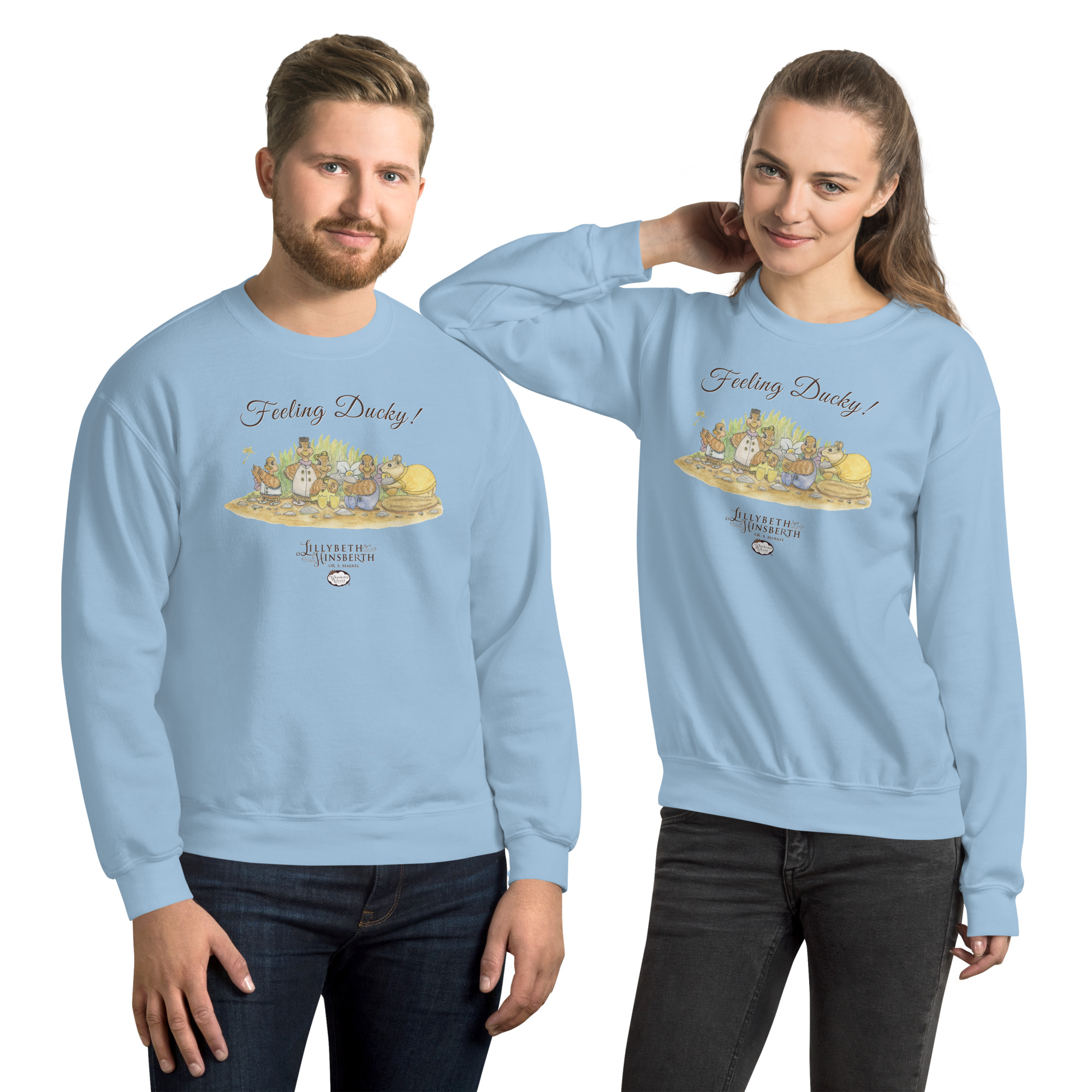 Adult Medium Weight Sweatshirt (Feeling Ducky) - Image 4