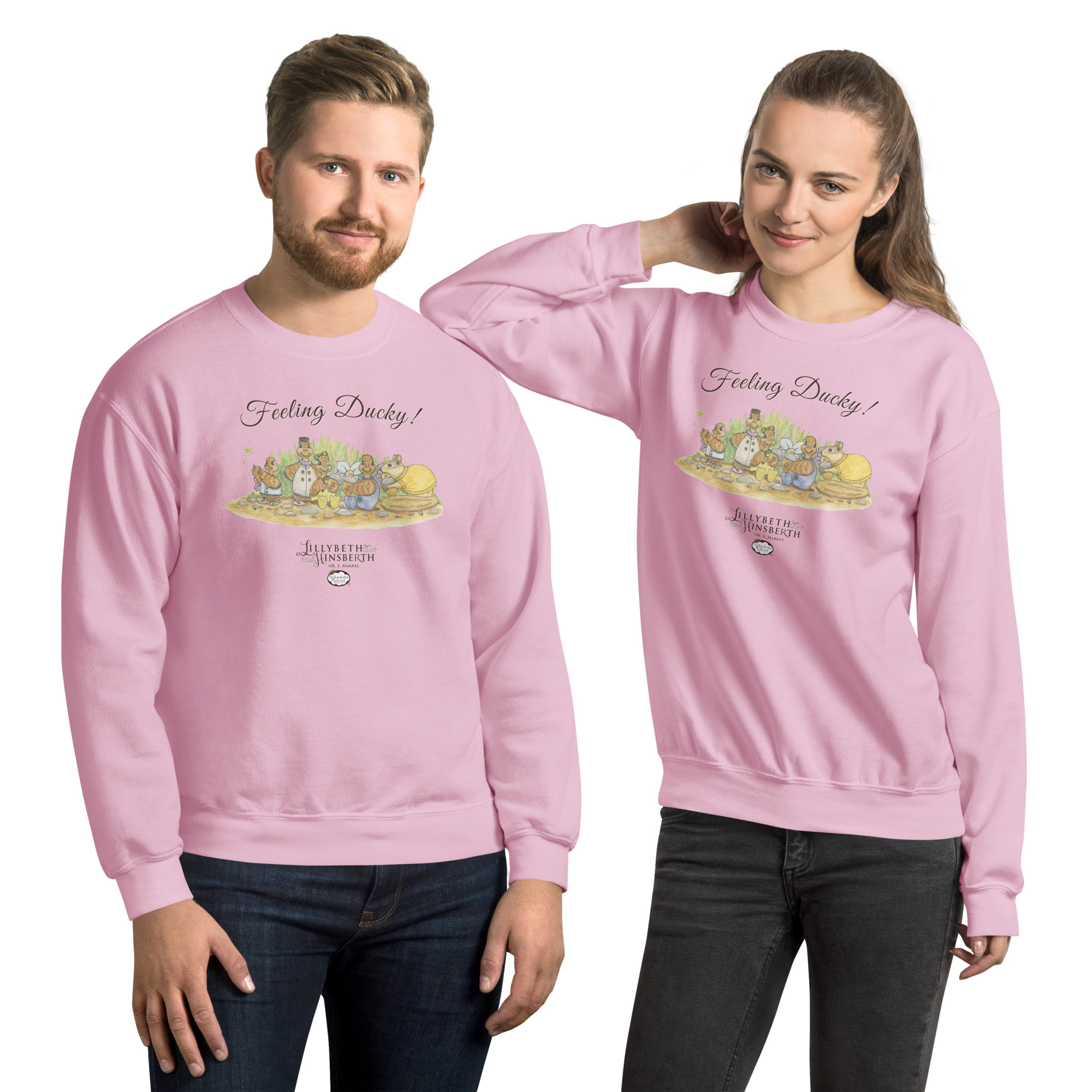 Adult Medium Weight Sweatshirt (Feeling Ducky) - Image 6