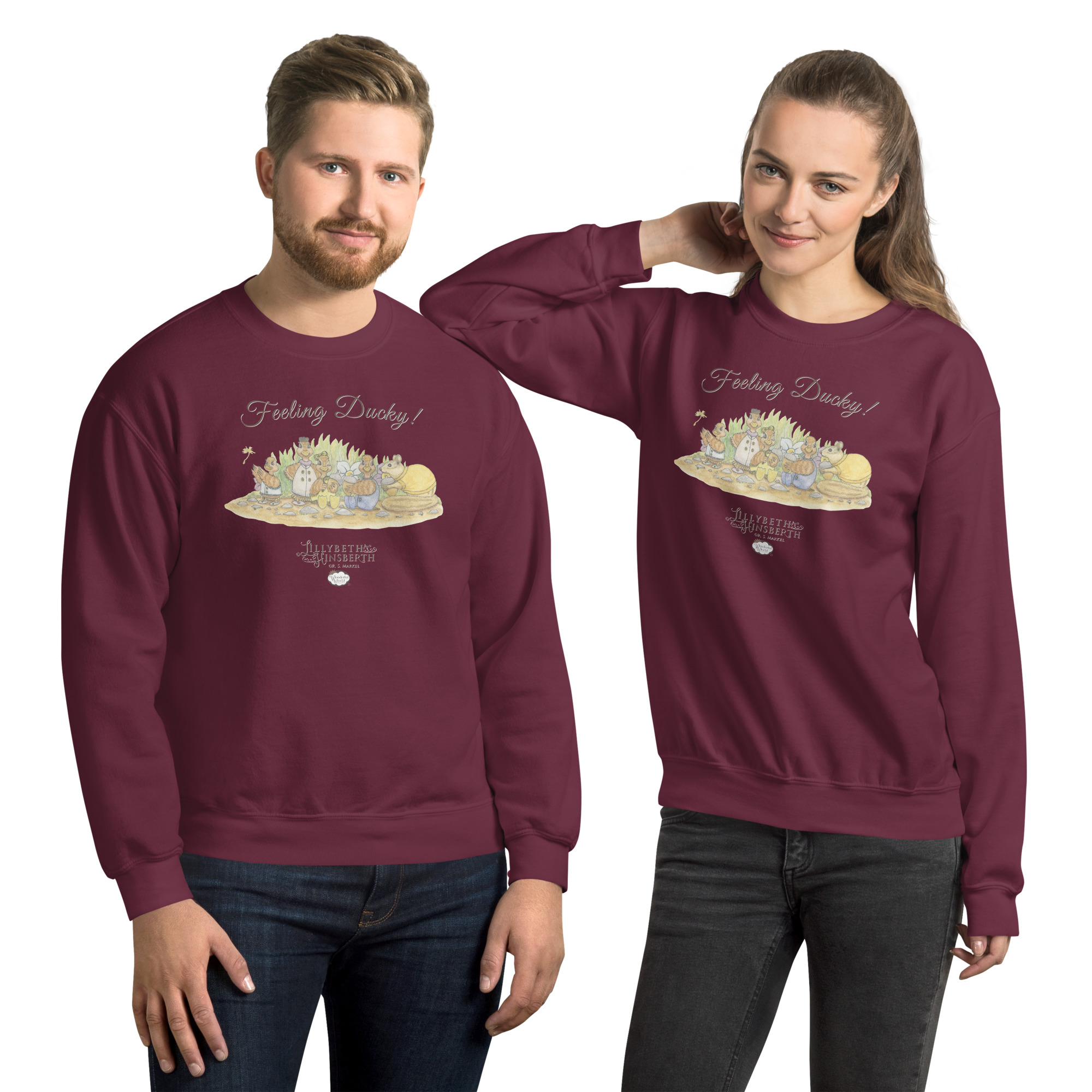 Adult Medium Weight Sweatshirt (Feeling Ducky) - Image 3