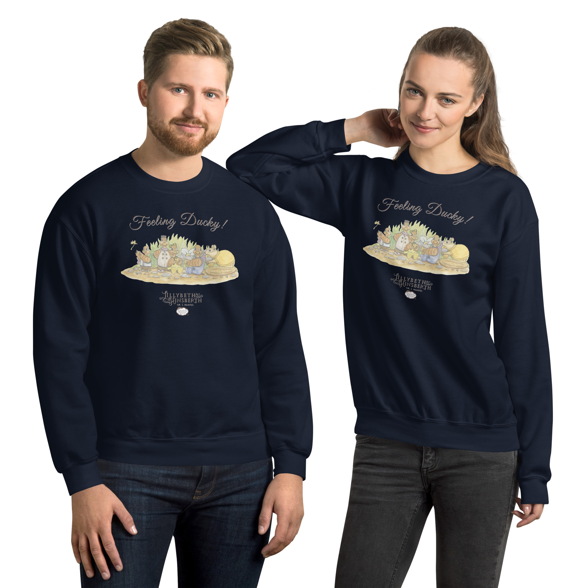 Adult Medium Weight Sweatshirt (Feeling Ducky) - Image 2