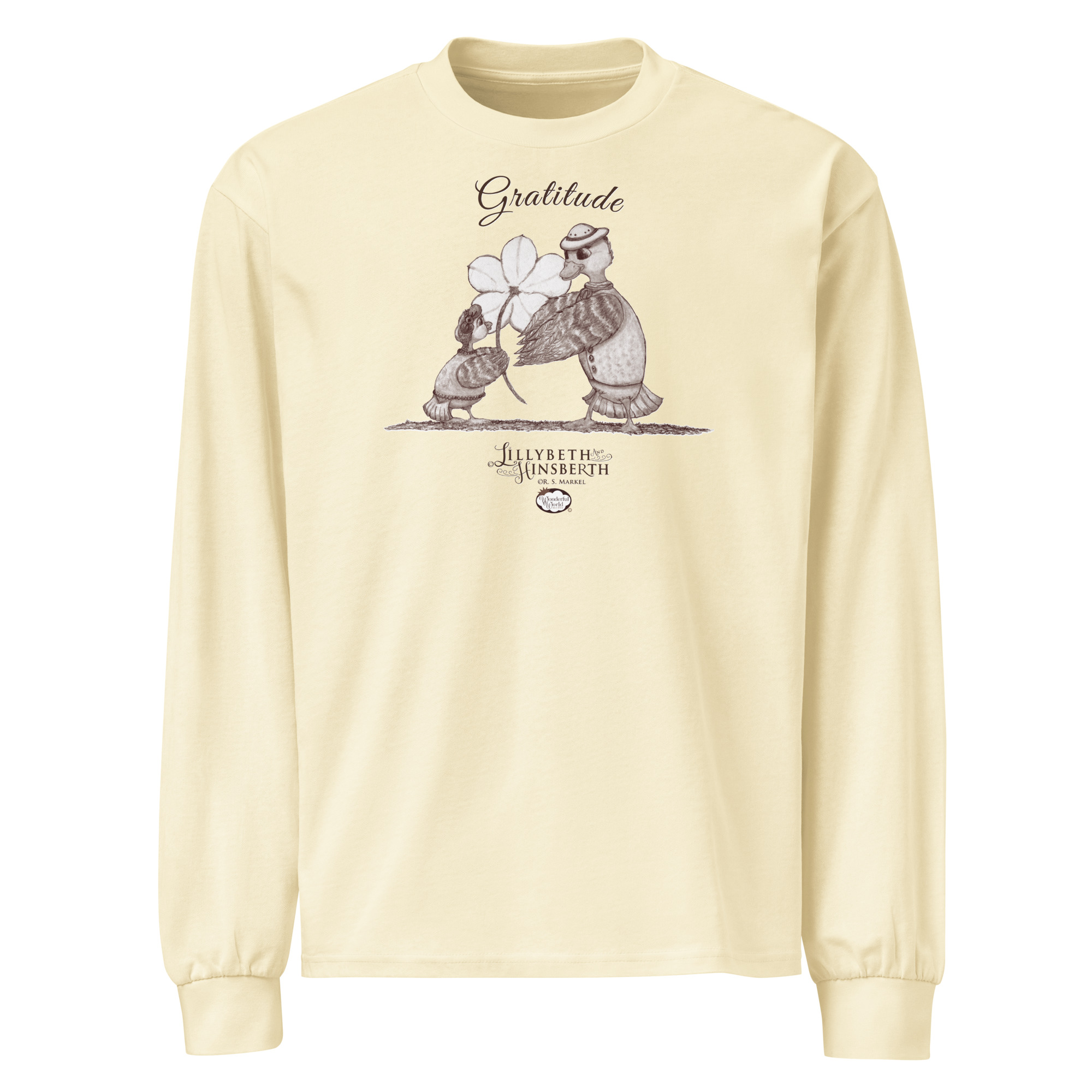 Adult Heavyweight Long Sleeve Tshirt (Gratitude) - Image 5