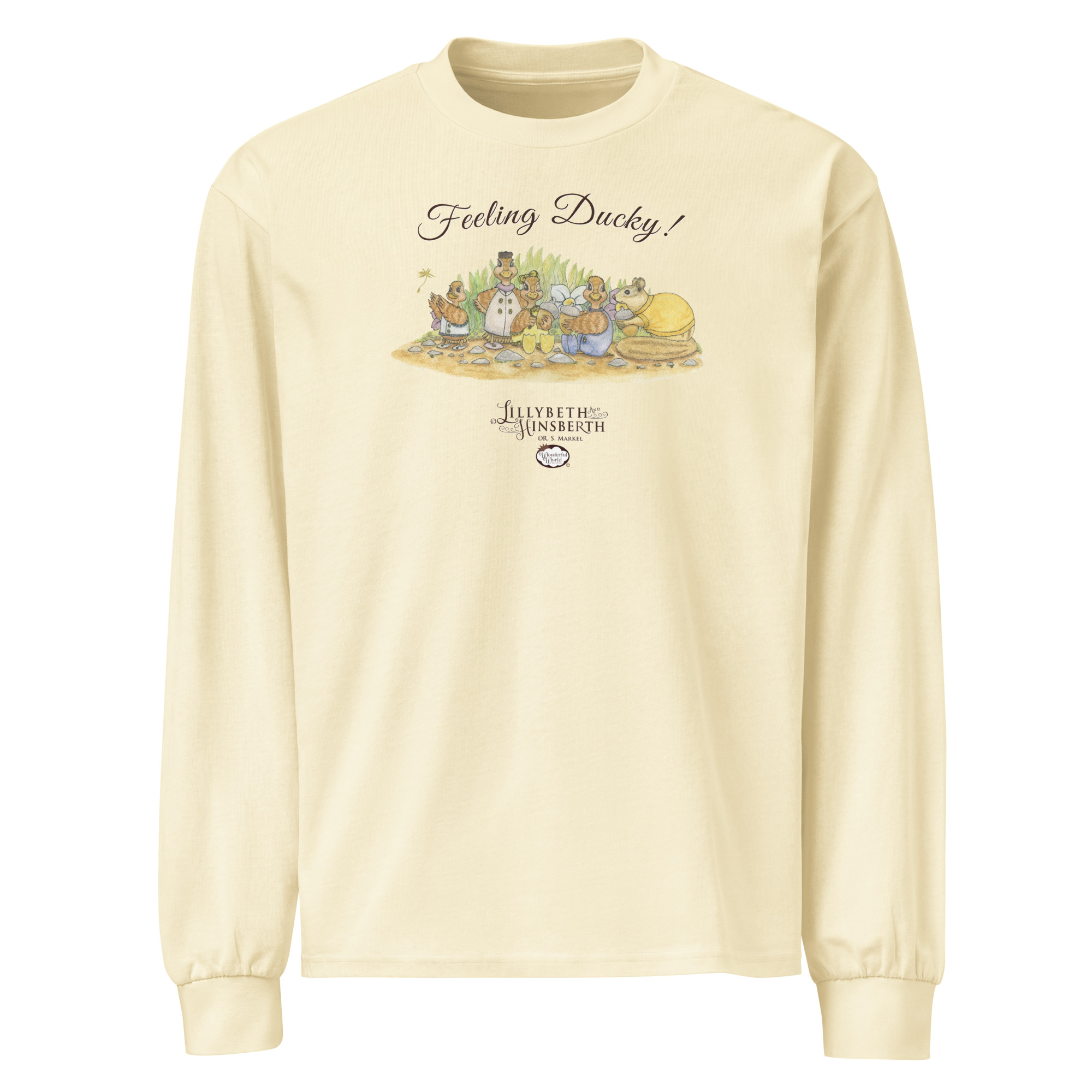 Adult Heavyweight Long Sleeve Tshirt (Feeling Ducky) - Image 4