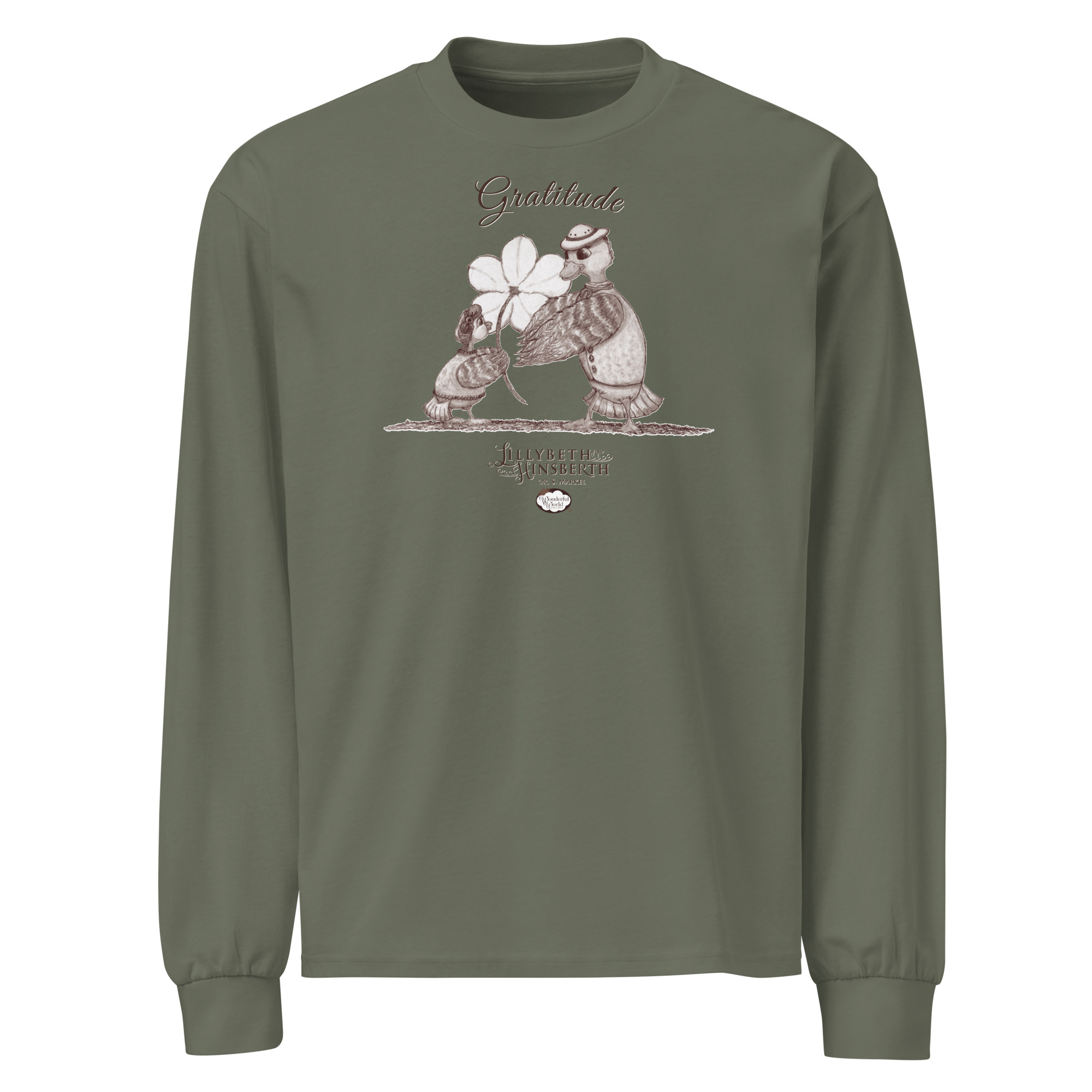 Adult Heavyweight Long Sleeve Tshirt (Gratitude) - Image 4