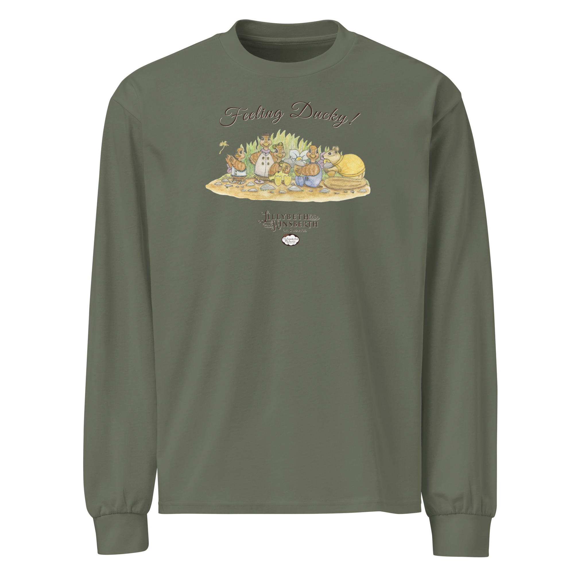 Adult Heavyweight Long Sleeve Tshirt (Feeling Ducky) - Image 3