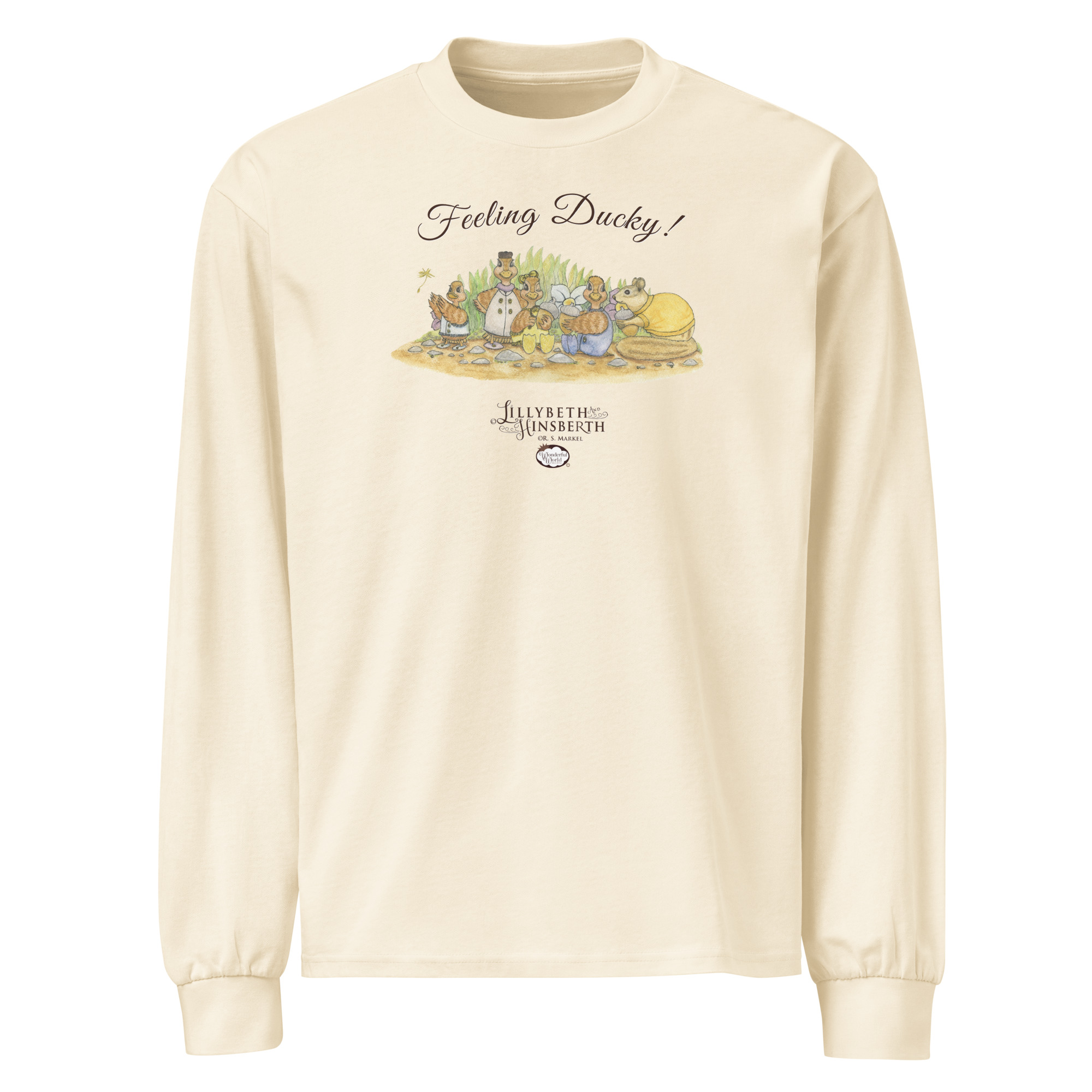 Adult Heavyweight Long Sleeve Tshirt (Feeling Ducky) - Image 5