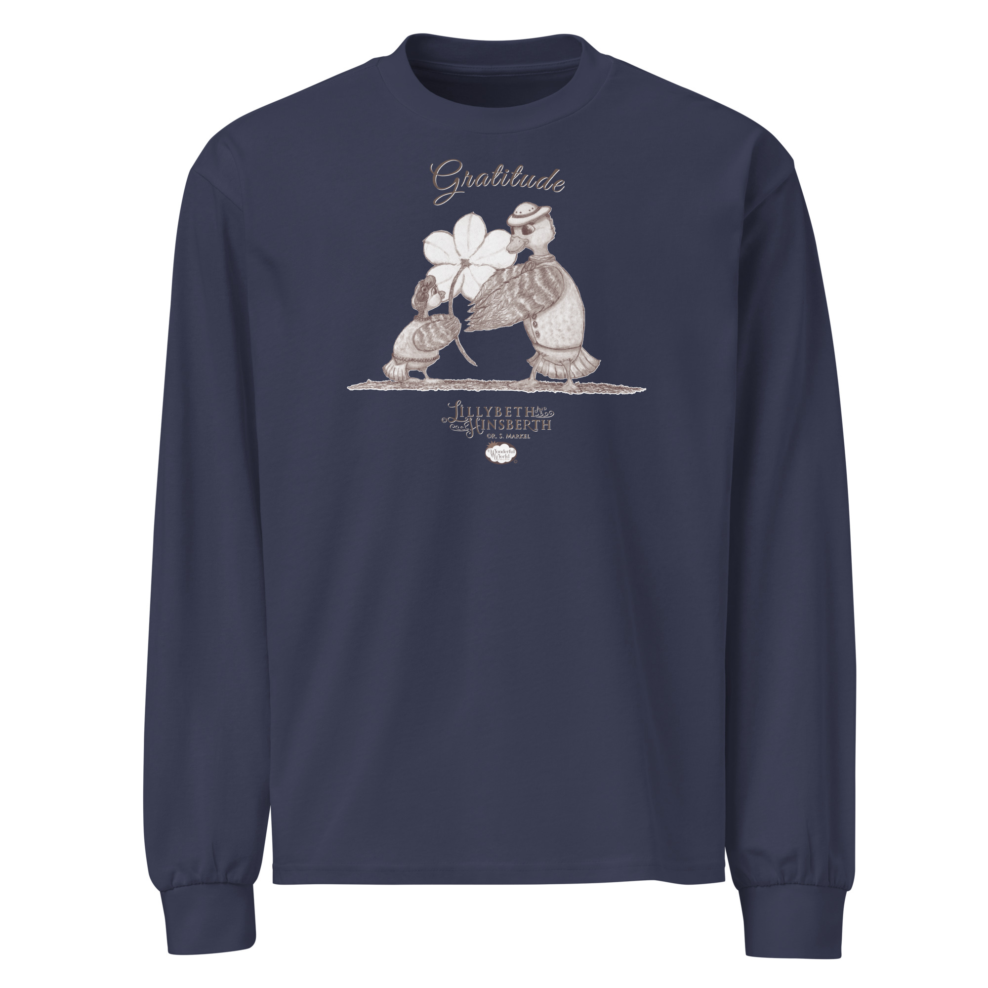 Adult Heavyweight Long Sleeve Tshirt (Gratitude) - Image 2