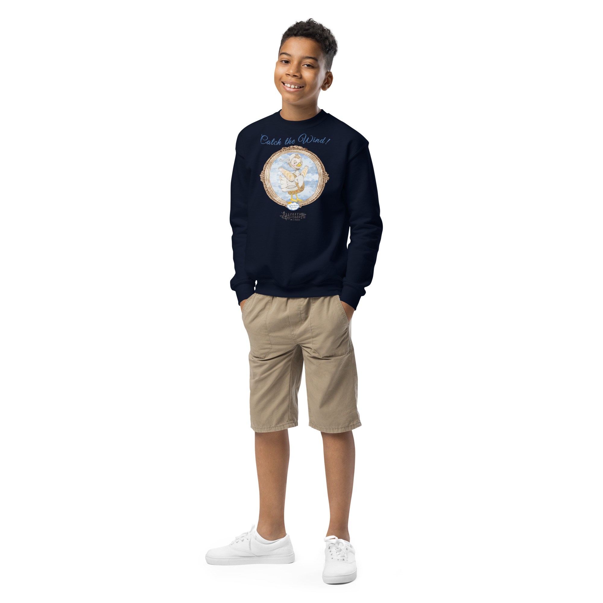 Youth Medium Weight Sweatshirt (Catch the Wind) - Image 2