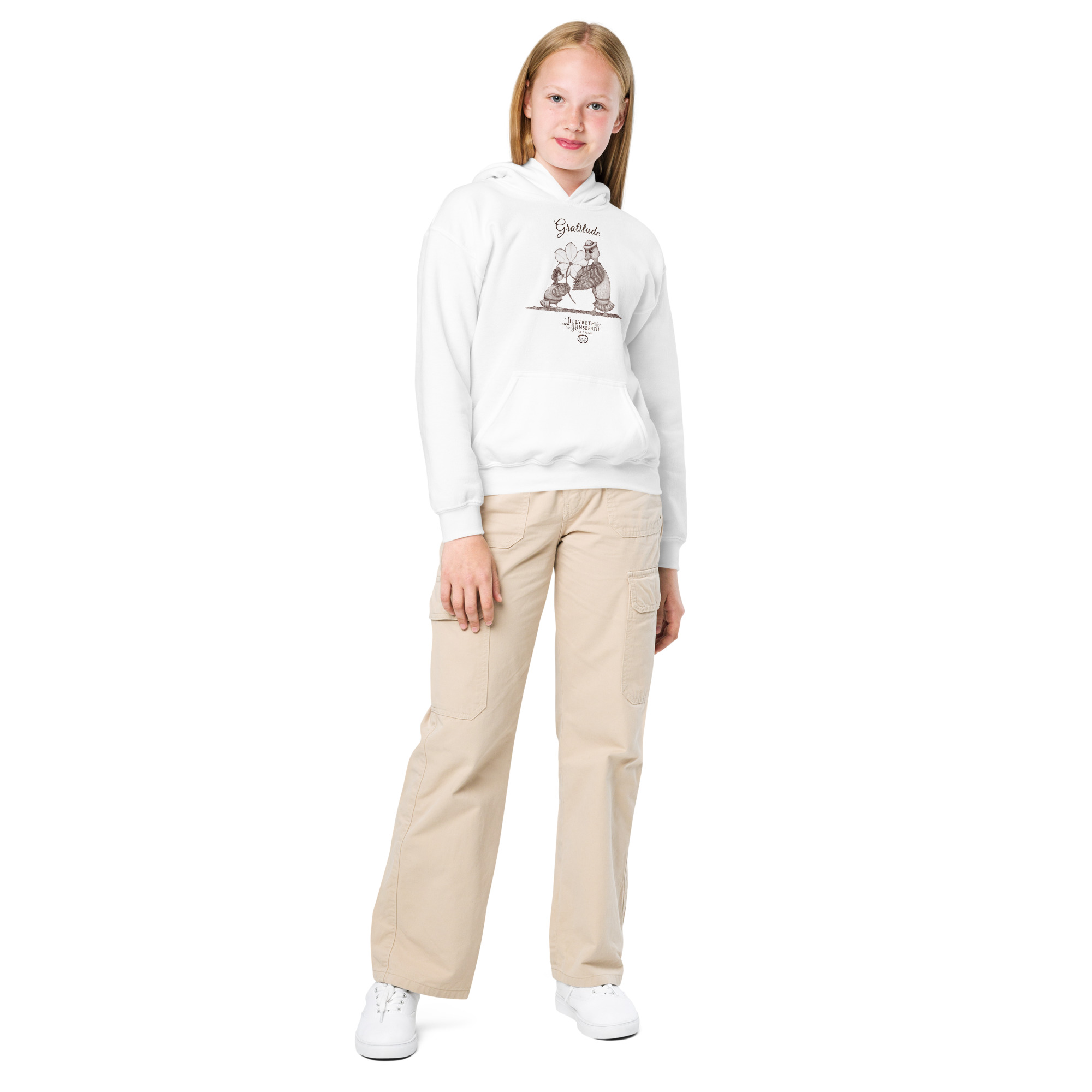 Youth Medium Weight Hoodie (Gratitude)