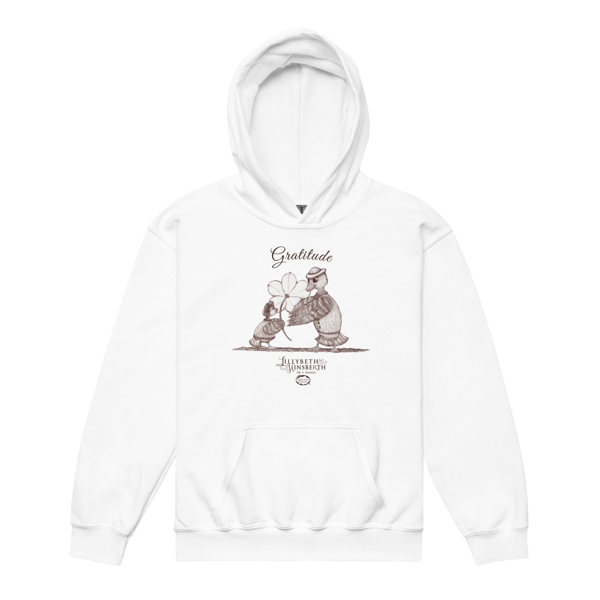 Youth Medium Weight Hoodie (Gratitude) - Image 2