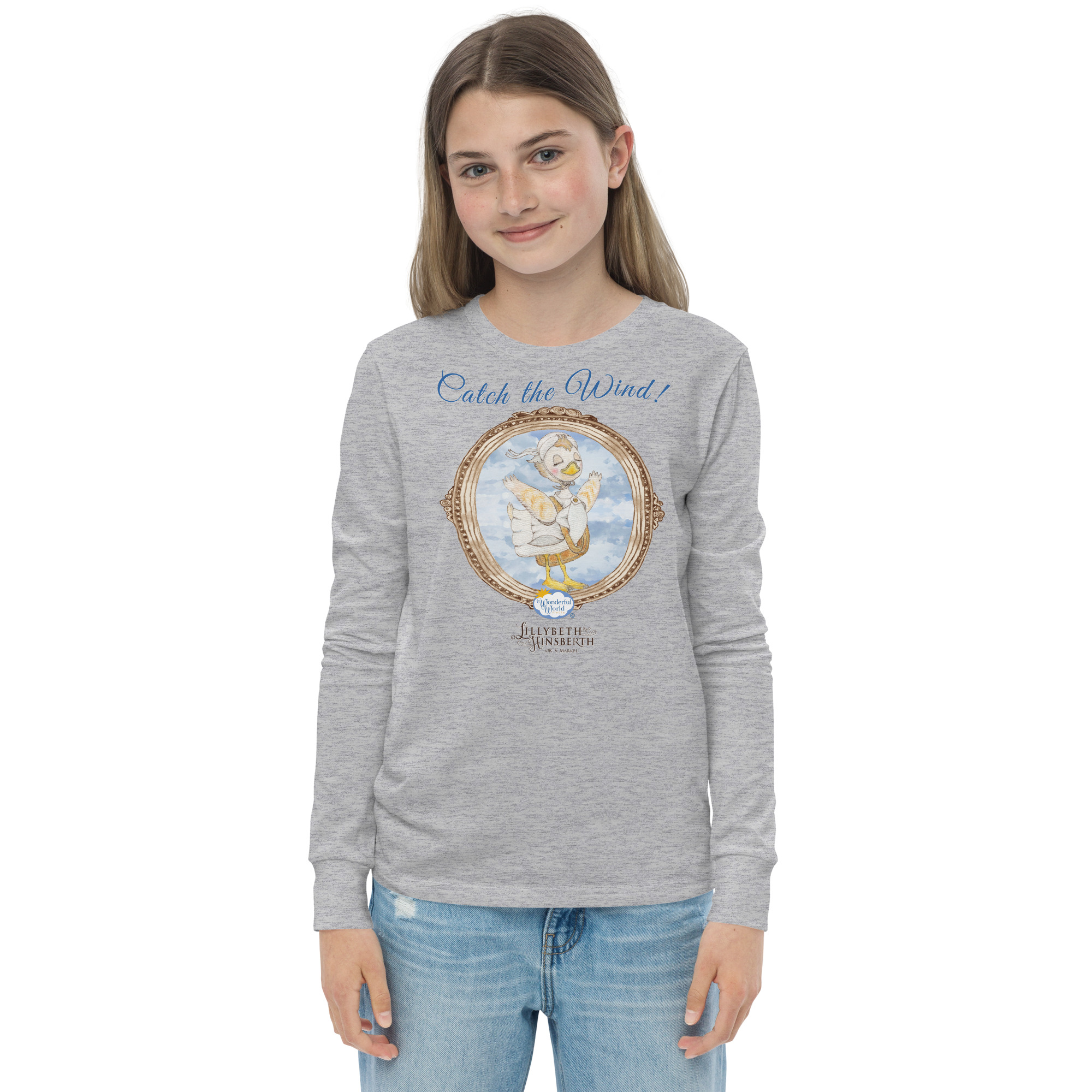 Youth Lightweight Long Sleeve T-shirt (Catch the Wind) - Image 3