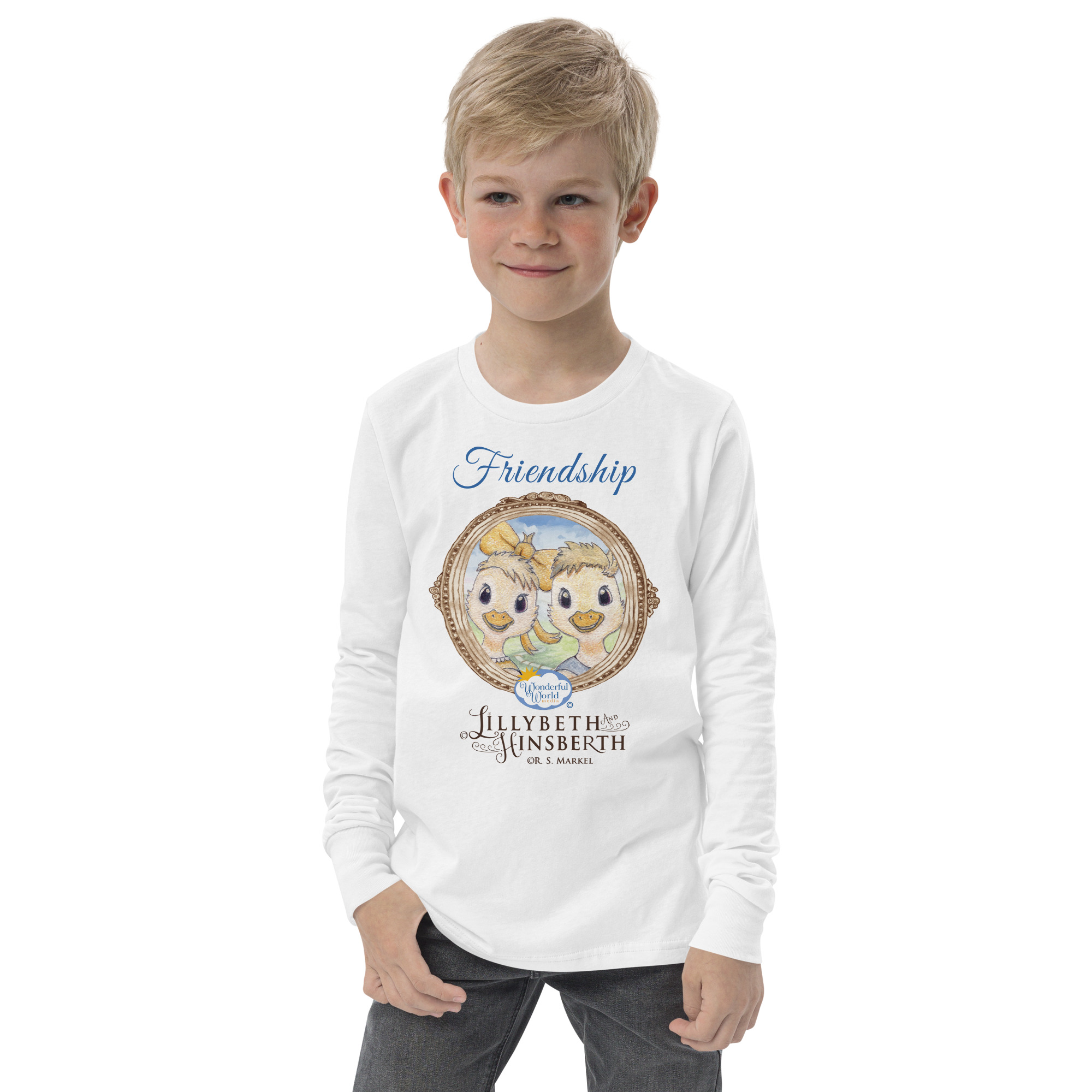 Youth Lightweight Long Sleeve T-shirt (Friendship)