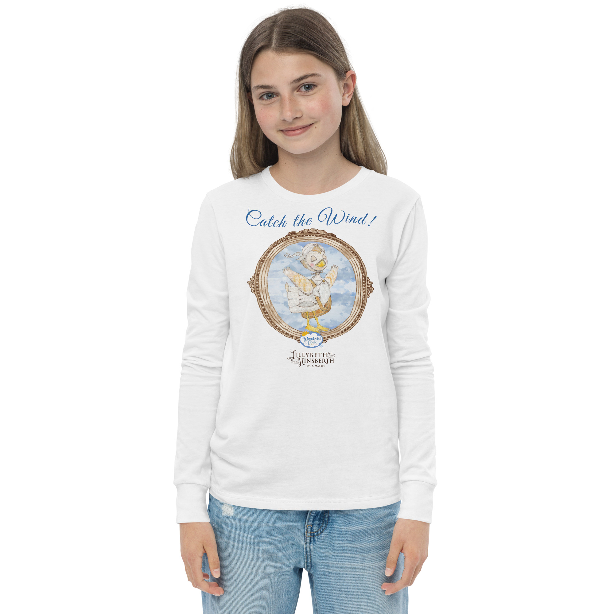 Youth Lightweight Long Sleeve T-shirt (Catch the Wind)
