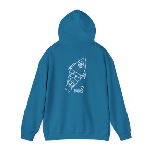 Adult Medium Weight Hoodie (Rocket - White)
